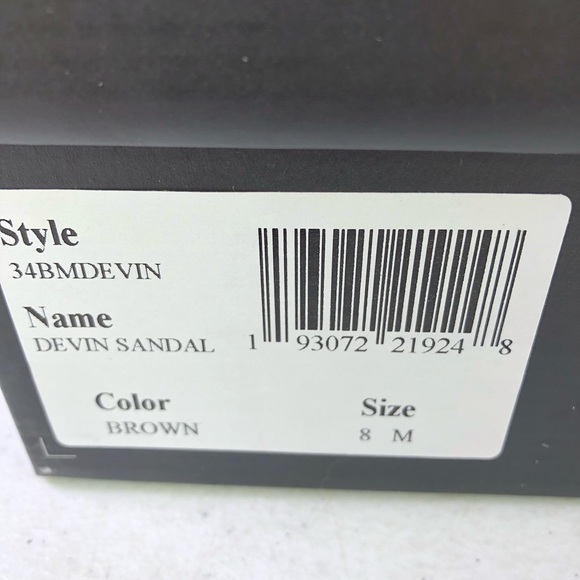 The Mens Store Bloomingdales Brown Devin Sandals Size 8M - Picture 8 of 9